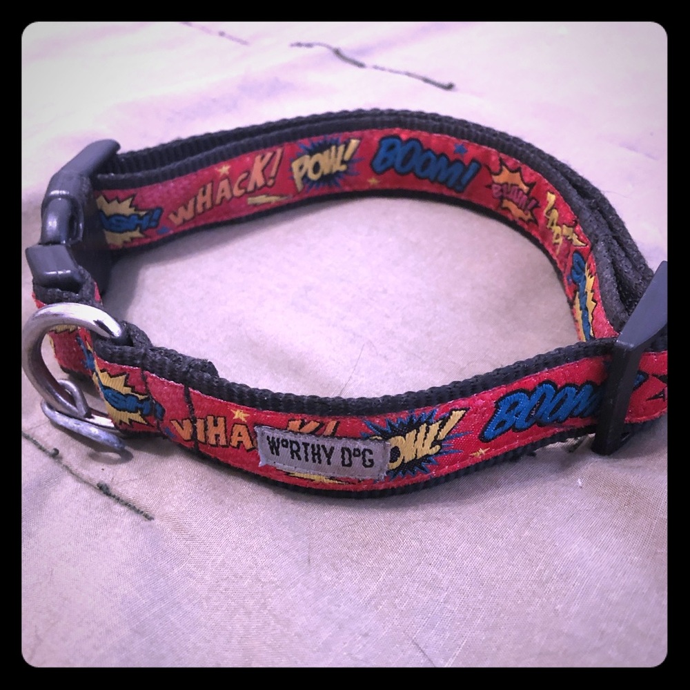 Worthy Dog Collar - Comic Style - Large